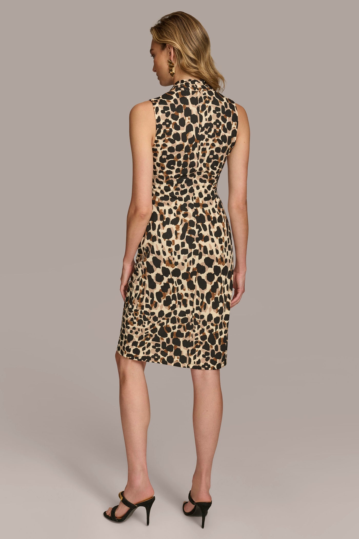 (image for) CLEAR V NECK ANIMAL PRINT MIDI DRESS